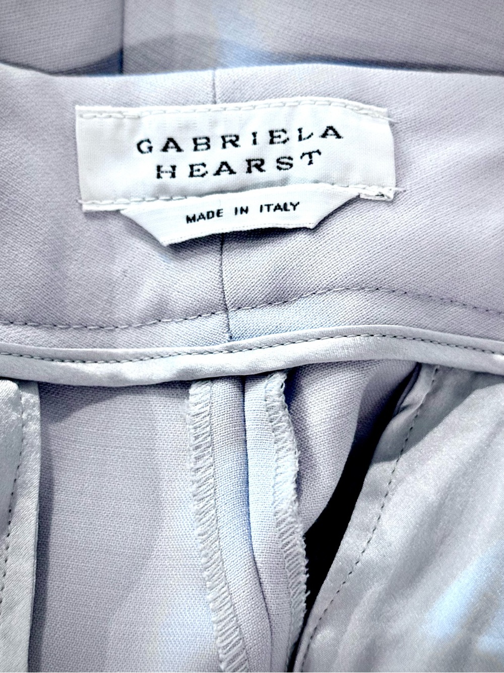 Gabriela Hearst Torres Wool Silk Trousers Lt. Blue Quiet Luxury Minimalist Sz:8 - Picture 2 of 16